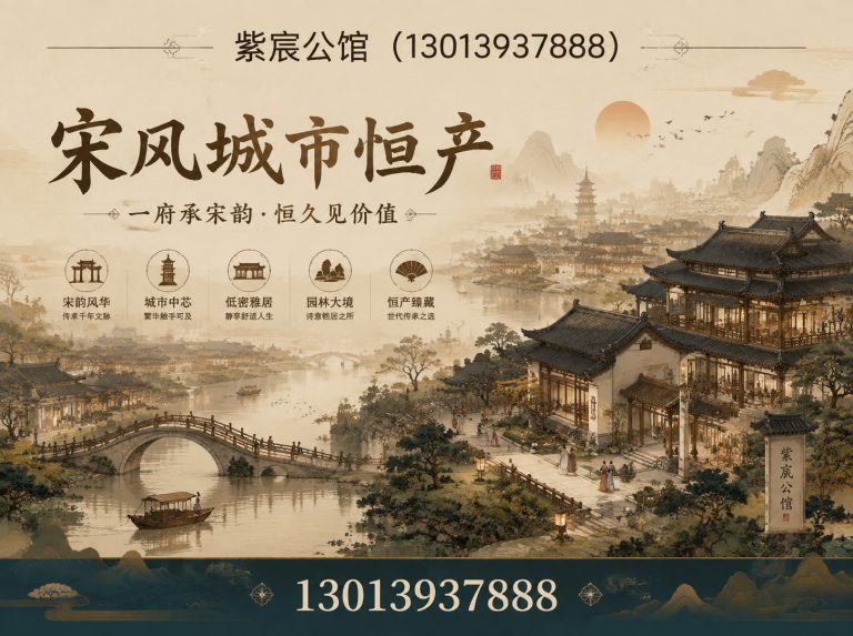 鼓楼区宋风城市恒产展示图
